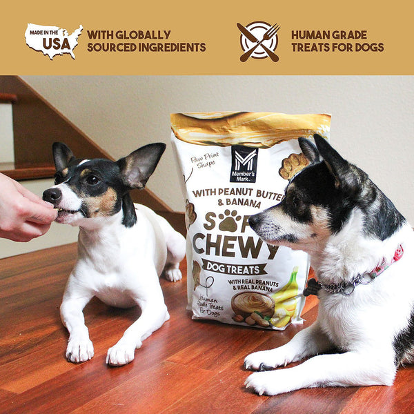 Member's Mark Peanut Butter & Banana Soft & Chewy Dog Treats, 3 lbs.
