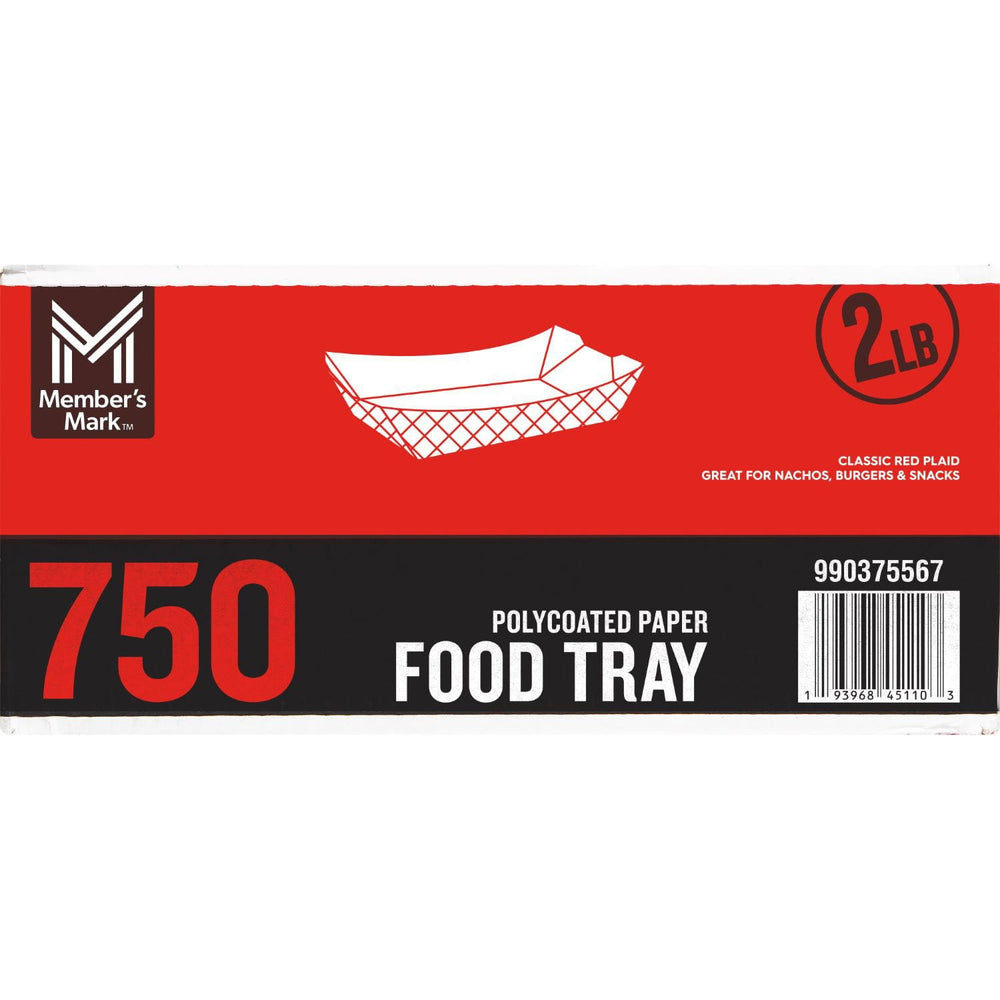 Members Mark Heavy Duty Paper Food Trays, 2 lbs., 750 ct.