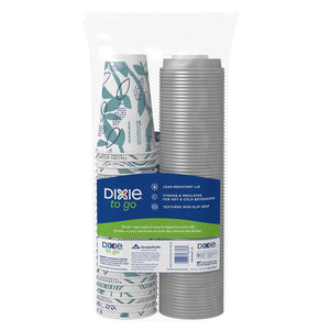 Dixie® To Go 16 oz. Paper Cup with Leak-Resistant Lid, 75 ct.