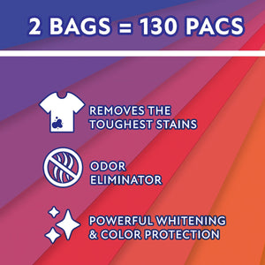 Member's Mark Laundry Detergent Power Pacs, Blooming Breeze, 130 ct.