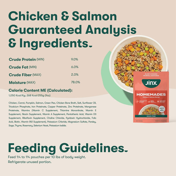 Jinx Homeamdes Variety Pack, Wet Dog Food Pack , 9 oz., 12 ct.