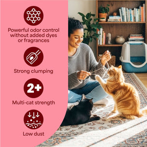 Fresh Step, Simply Unscented Clumping Cat Litter, 42 lbs.