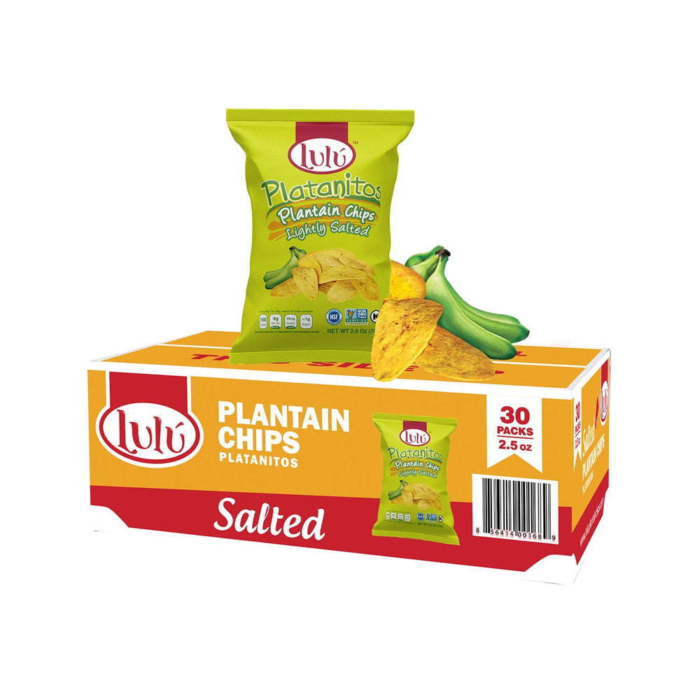 Lulu Platanitos Lightly Salted Plantain Chips, 2.5 oz., 30 pk.
