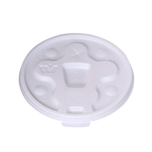 WinCup Lids with Drink Thru Tear Back and Straw Slot 18 Series, White, 12-20 oz., 1000 ct.