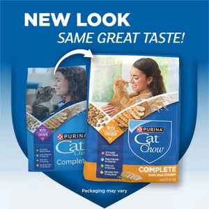 Purina, Cat Chow Complete, Chicken Flavored, Dry Cat Food, 25 lbs.
