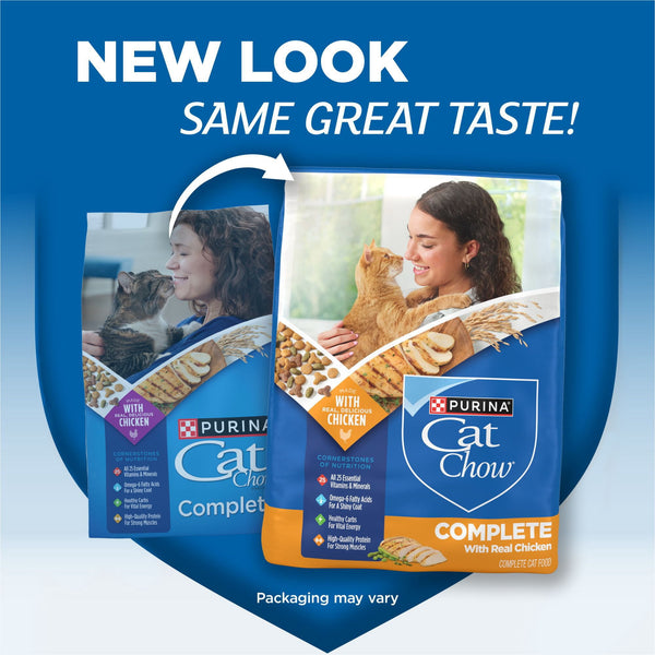 Purina, Cat Chow Complete, Chicken Flavored, Dry Cat Food, 25 lbs.