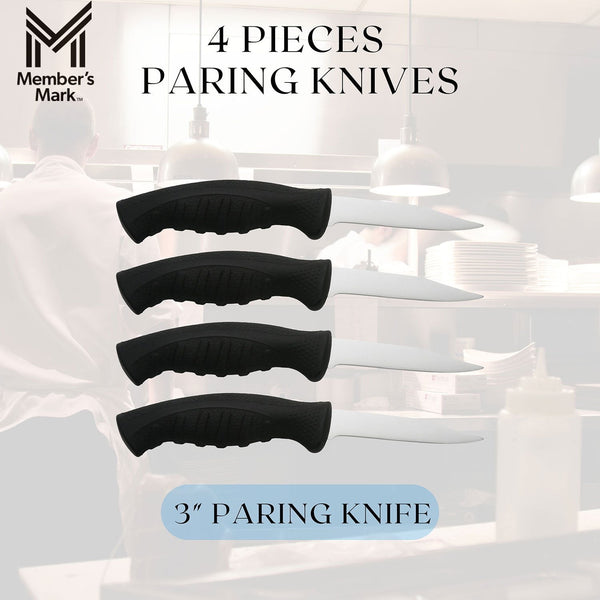 Member's Mark 3" and 3.25" Paring Knives, 4 pk.