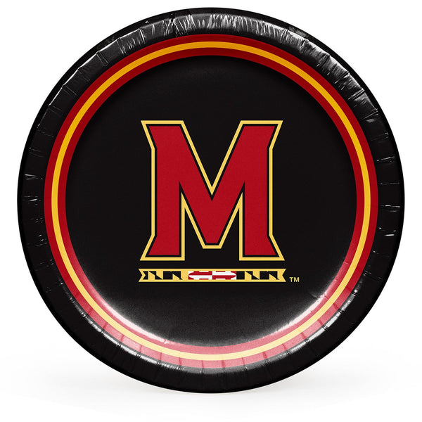 Maryland Terrapins NCAA Round Paper Plates, 10