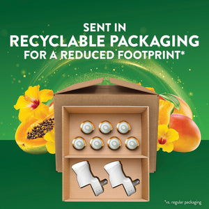 Air Wick Plug In Scented Oil Air Freshener, Hawaii Exotic Papaya & Hibiscus Flower, 2 warmers + 7 refills