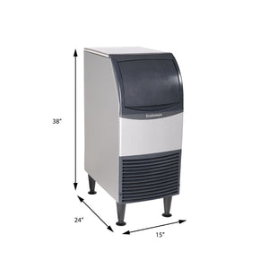 Scotsman 15" Wide Undercounter Ice Machine, Nugget Ice (80 lbs.)