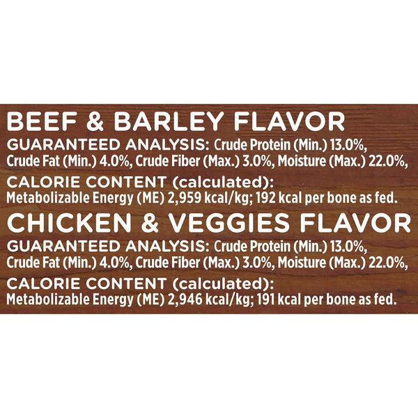 Rachael Ray Nutrish Soup Bones Dog Treat Variety Pack, Beef & Chicken, 11 ct., 2 pk.