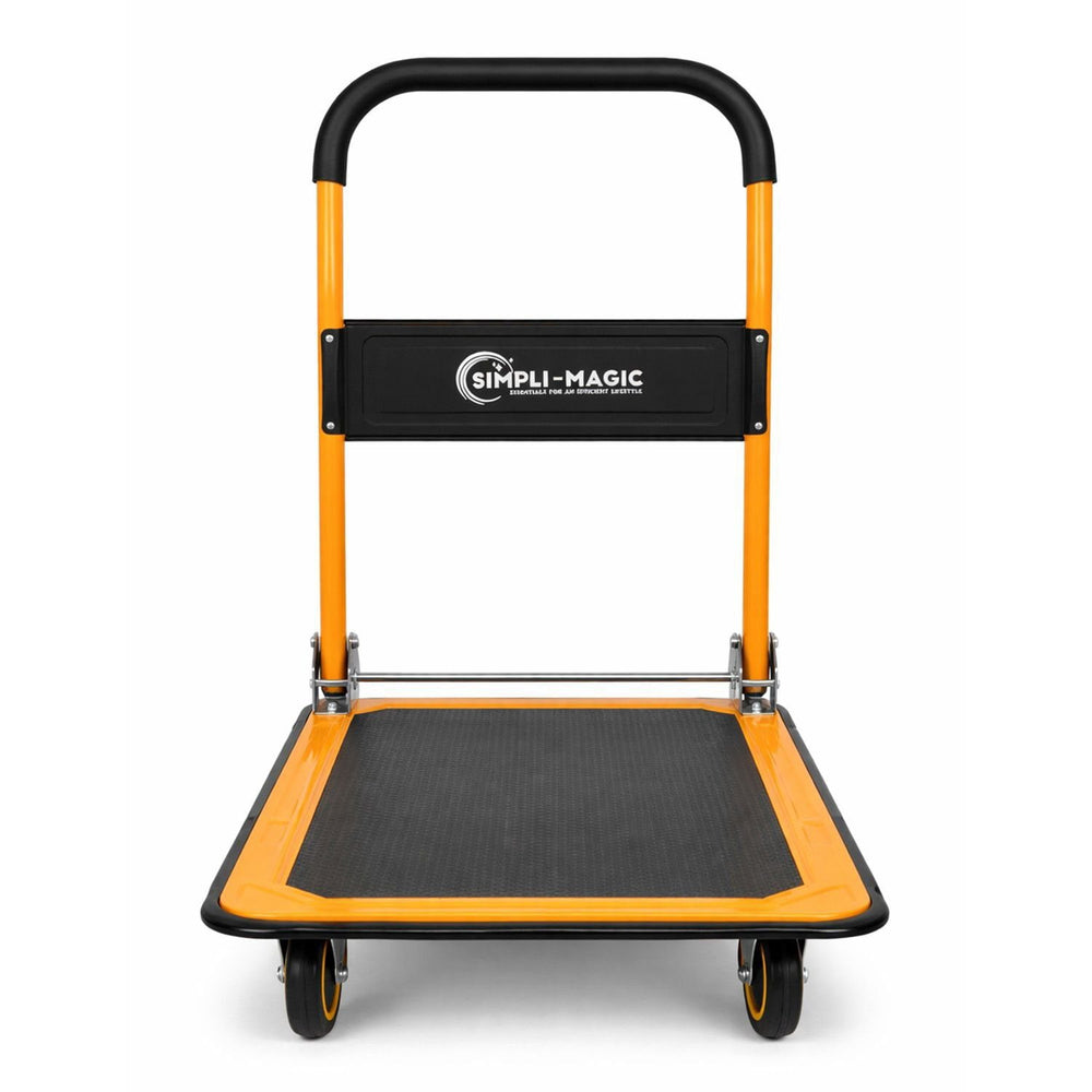 Simpli-Magic Foldable Platform Push Cart Hand Truck Dolly, 330 lb Capacity, Steel Flatbed with Swivel Wheels