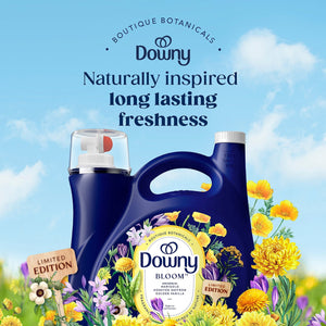 Downy Boutique Botanicals Limited Edition, Liquid Fabric Softener, Bloom, 164 loads, 111 fl. oz.