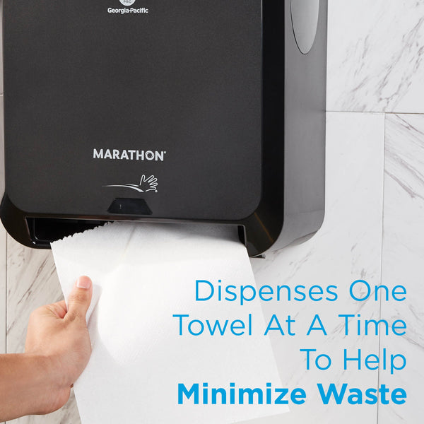 Marathon Automated Hardwound Paper Towel Dispenser, Black