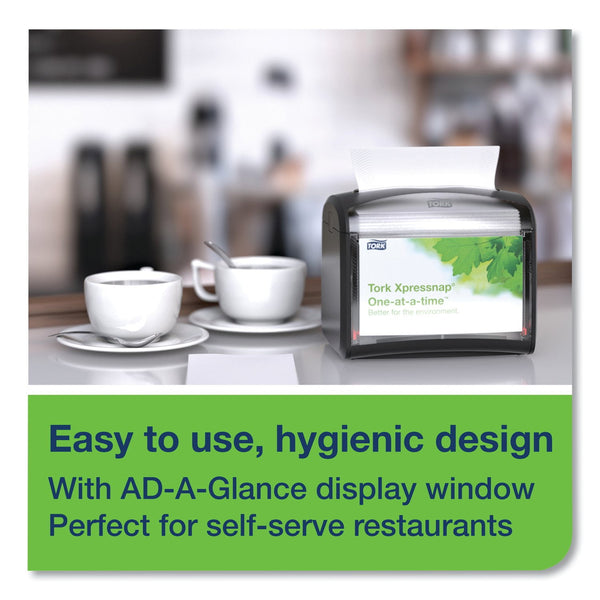 Tork Xpressnap One-at-a-time Tabletop Napkin Dispenser, Black