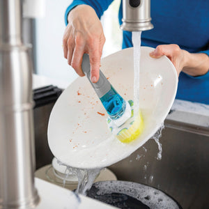 Scrub Daddy Dish Daddy Non-Scratch Sponge Dishwand + Non-Scratch Scrub Dishwand Refills, 6 ct.