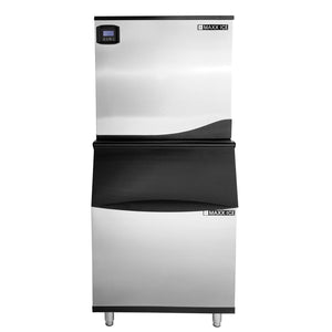 Maxx Ice 30" Wide Half Dice Ice Machine 650 lbs. with 580 lb. Bin