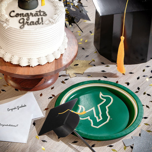 South Florida Bulls NCAA Round Paper Plates, 10