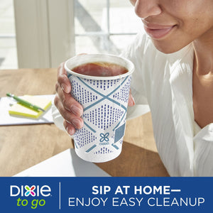 Dixie® To Go 12 oz. Paper Cup with Leak-Resistant Lid, 92 ct.