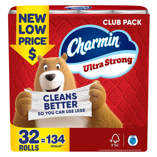 Charmin Ultra Strong 2-Ply Toilet Paper 32 rolls, 231 sheets/roll