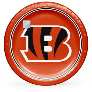 Cincinnati Bengals NFL Round Paper Plates, 10