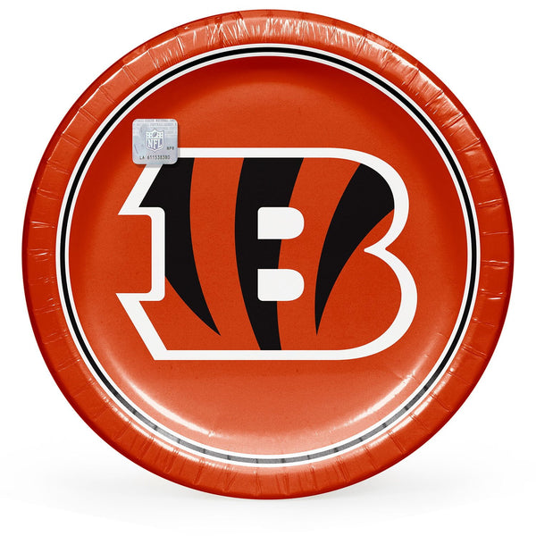 Cincinnati Bengals NFL Round Paper Plates, 10