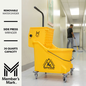Member's Mark Commercial Mop Bucket with Wringer, 36 qt.