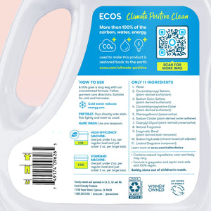 ECOS Hypoallergenic Liquid Laundry Detergent + Enzymes, Lavender Scent, 230 loads, 210 fl. oz.