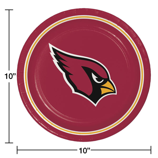 Arizona Cardinals NFL Round Paper Plates, 10