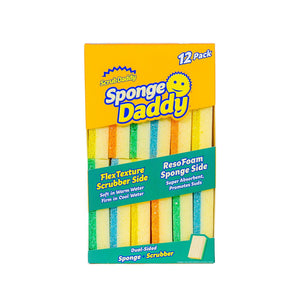 Scrub Daddy Sponge Daddy Cleaning Sponges, Multi-Color, 12 ct.
