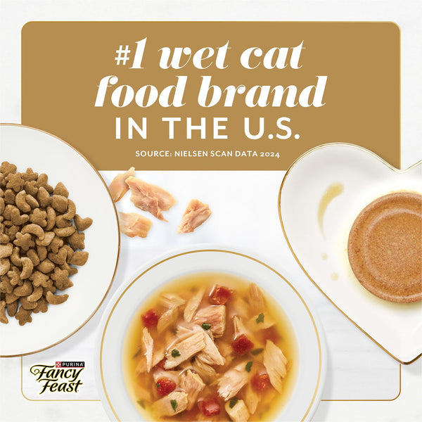 Purina Fancy Feast Gems Pate Mousse Cat Food, Variety Pack, 40 ct.