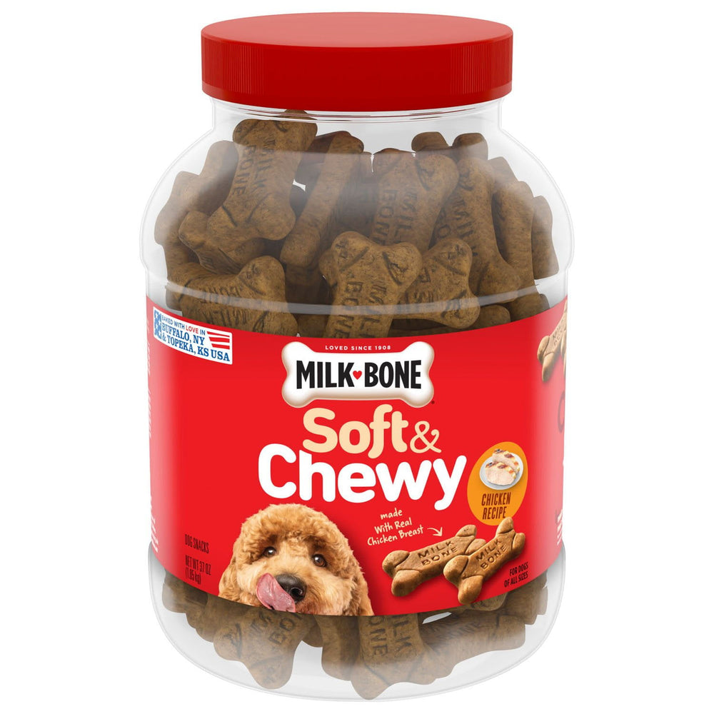 Milk-Bone, Chicken Recipe, Soft & Chewy Dog Snacks, 37 oz.
