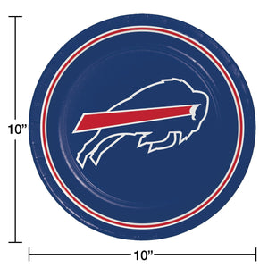 Buffalo Bills NFL Round Paper Plates, 10