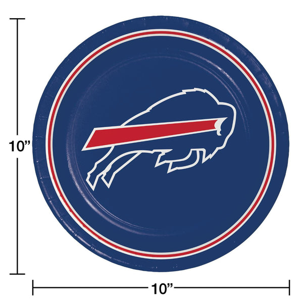 Buffalo Bills NFL Round Paper Plates, 10
