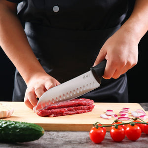 Member's Mark 7" Non-Slip Handle Santoku Slicing Knife, 2 pk.