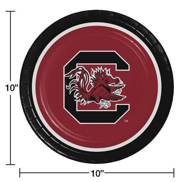 South Carolina Gamecocks NCAA Round Paper Plates, 10