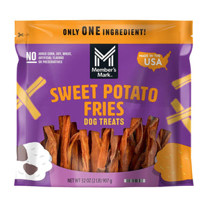 Member's Mark Sweet Potato Fries Dog Treats, 32 oz.