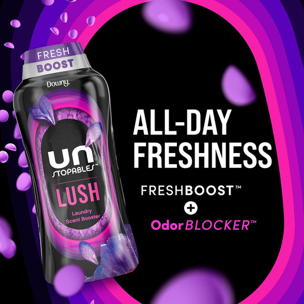 Downy Unstopables  In-Wash Laundry Scent Booster Beads, Lush, 39.9 oz