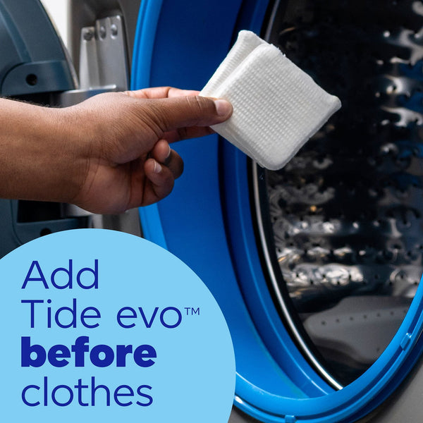 Tide Evo Laundry Detergent Fiber Tiles, Free & Gentle, 72 ct.