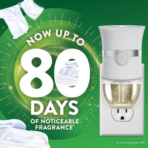 Air Wick Plug In Scented Oil Air Freshener Refills, Fresh Linen, 9 refills