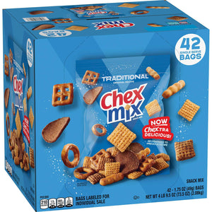 Chex Mix Traditional Savory Snack Mix, 1.75 oz., 42 pk.