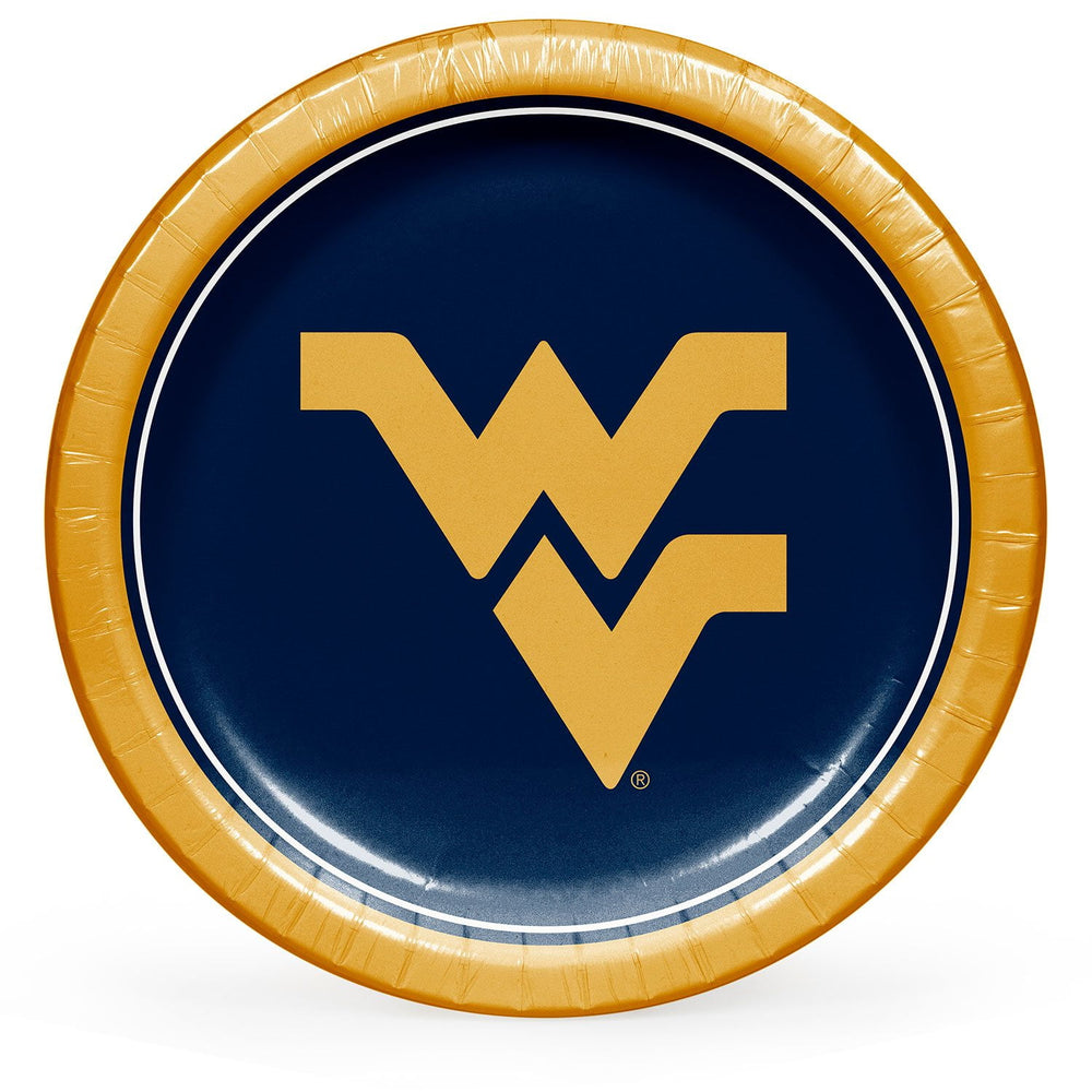 West Virginia Mountaineers NCAA Round Paper Plates, 10