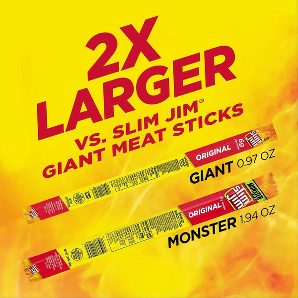 Slim Jim Original, Monster Size, 18 ct.