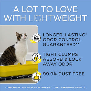 Purina Tidy Cats Multi-Cat Light Weight Clumping Cat Litter, 19.5 lbs.