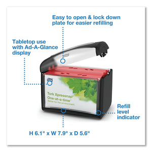 Tork Xpressnap One-at-a-time Tabletop Napkin Dispenser, Black