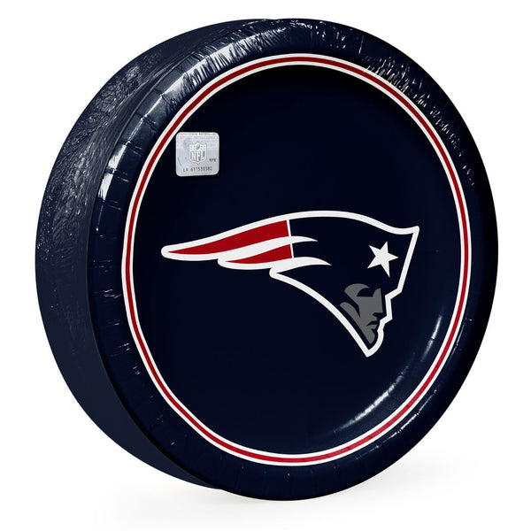 New England Patriots NFL Round Paper Plates, 10