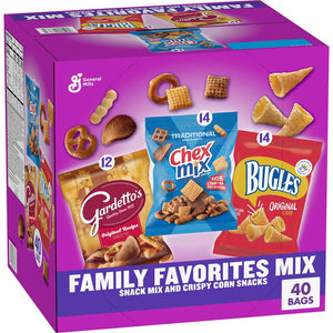 Bugles, Chex Mix & Gardetto Variety Pack Snacks, 40 pk.