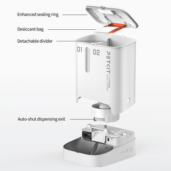 Petkit YumShare Dual-Hopper Smart Pet Food Dispenser