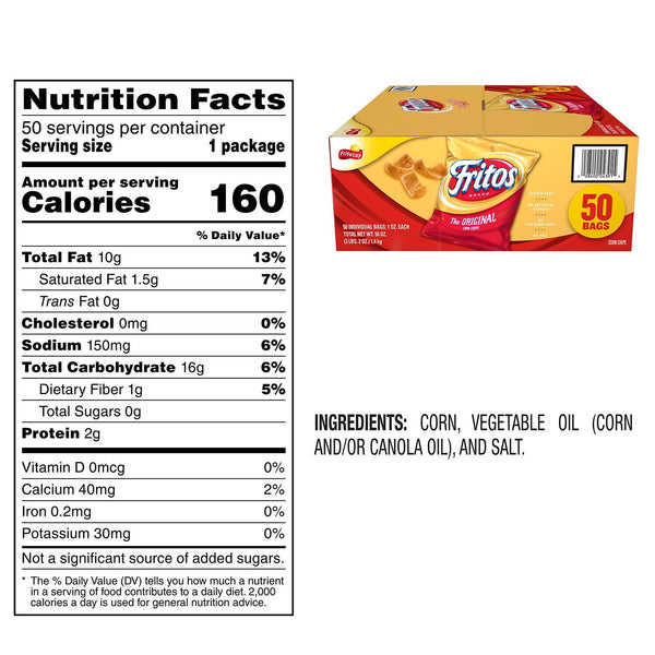 Fritos The Original Corn Chip, 1 oz., 50 pk.