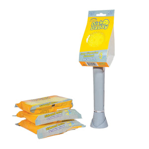 Scrub Daddy Dish Daddy Non-Scratch Sponge Dishwand + Non-Scratch Scrub Dishwand Refills, 6 ct.